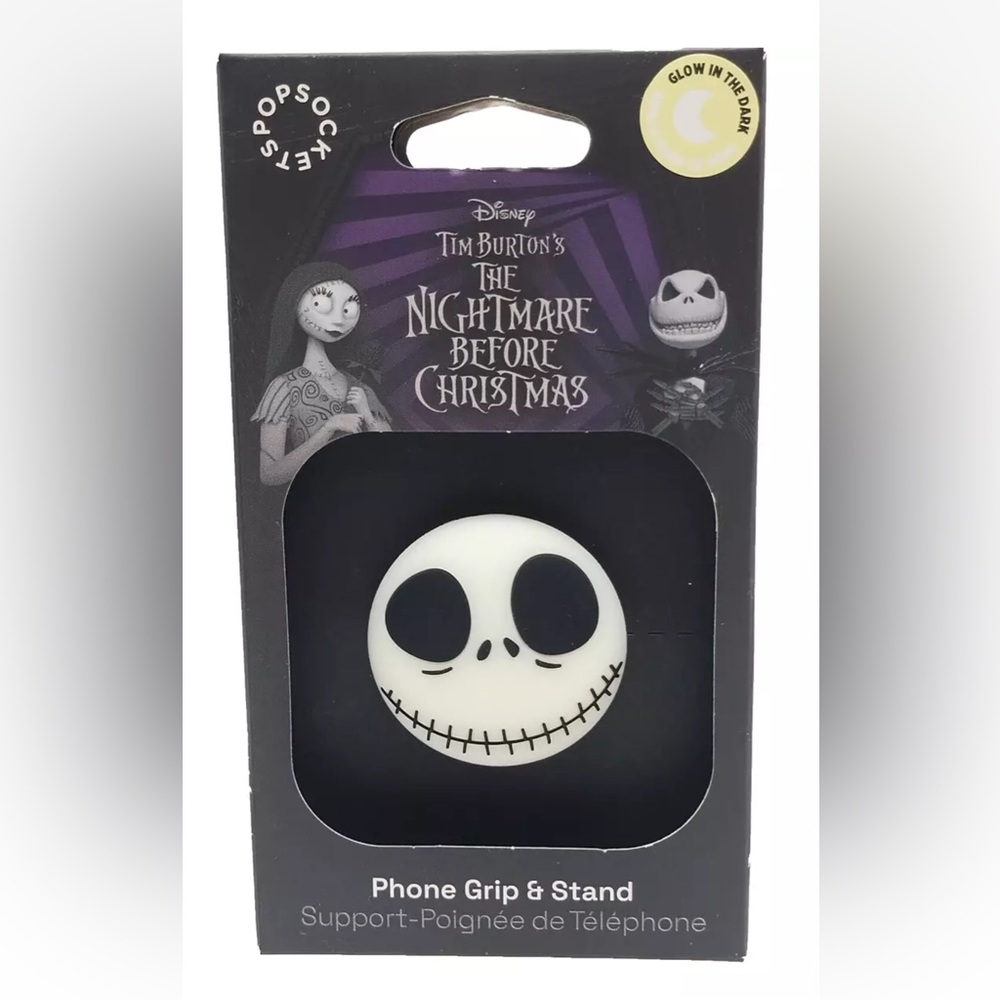 PopSockets Jack Skellington Nightmare Before Christmas Glow in Dark Phone Grip